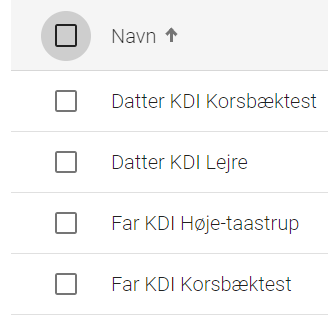 Deltagere - Slet flere - Markering